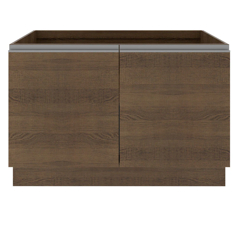 Bajo Mesada para Bacha 120 cm 2 Puertas (Sin Mesada y Bacha) Marrón Glamy Madesa - Image 6