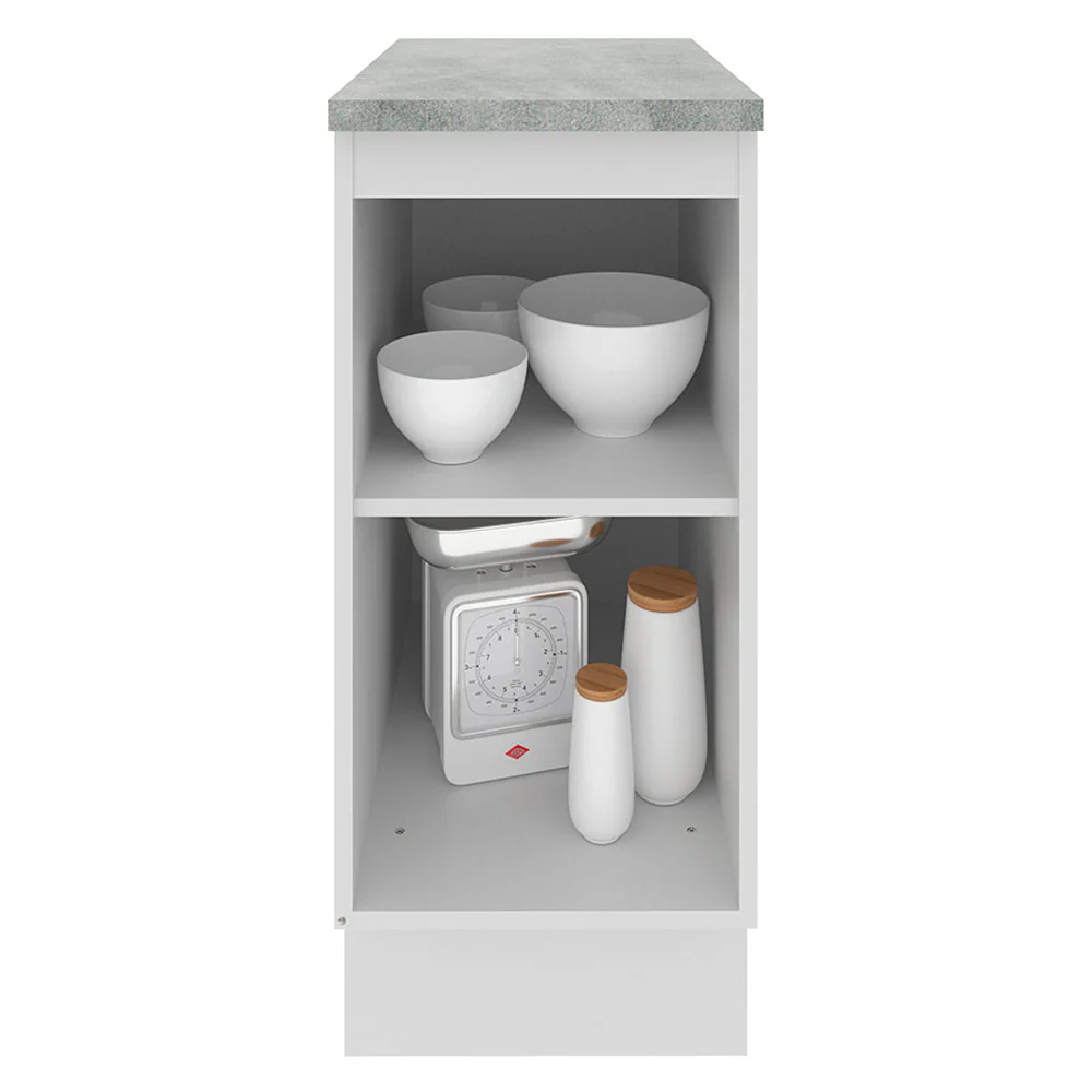 Bajo Mesada 35 cm 1 Puerta (Con Mesada) Blanco Glamy Madesa - Image 3