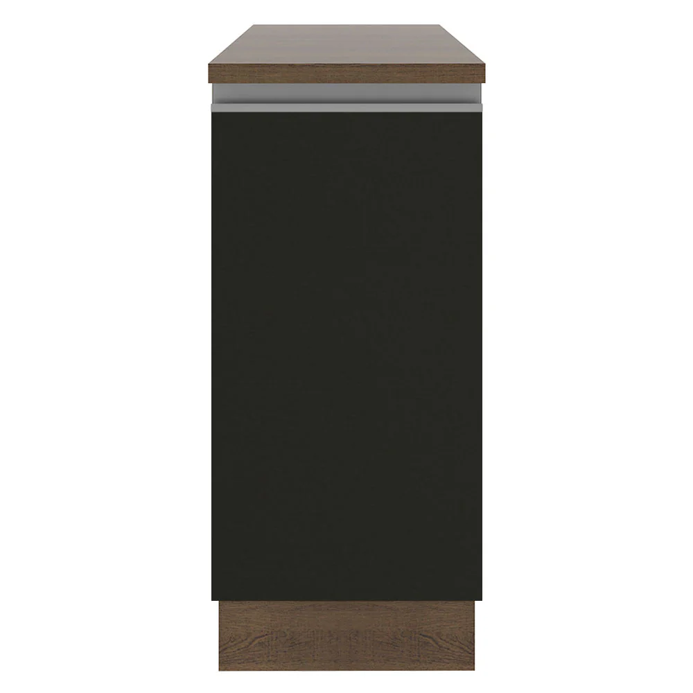 Bajo Mesada 35 cm 1 Puerta (Con Mesada) Marrón/Negro Glamy Madesa - Image 3