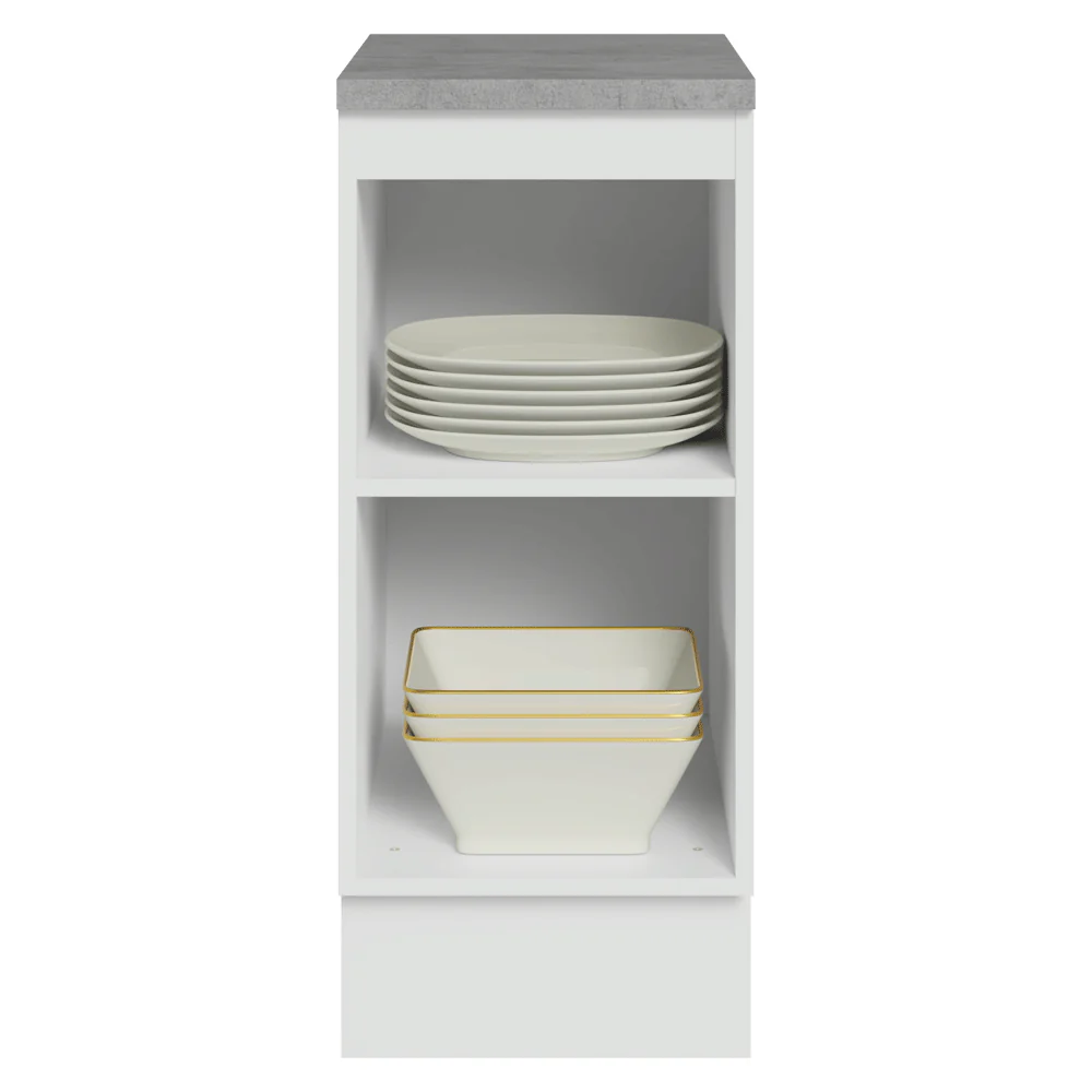 Bajo Mesada 35 x 60 cm 1 Puerta (Con Mesada) Blanco/Crema Vik Madesa - Image 5