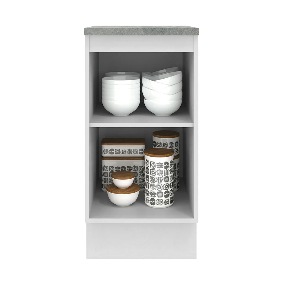 Bajo Mesada 40 cm 1 Puerta Agata Blanco - Image 6