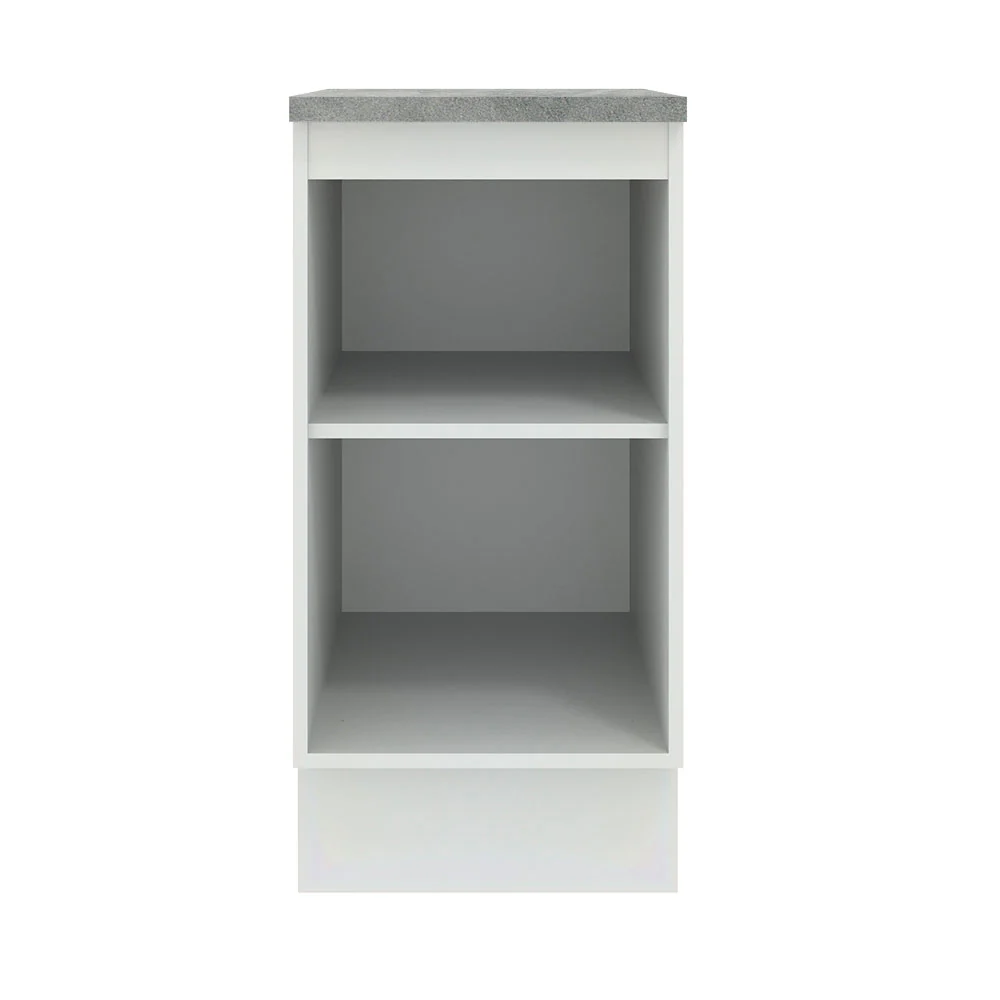 Bajo Mesada 40 cm Sin cajones 1 Puerta Agata Blanco/Negro - Image 7