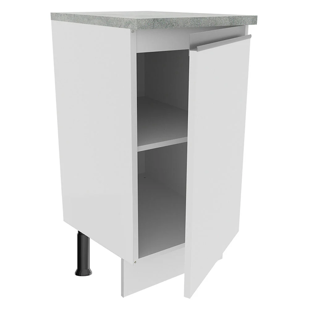 Bajo Mesada 40 cm x 60 cm, 1 Puerta Glamy Blanco - Image 6