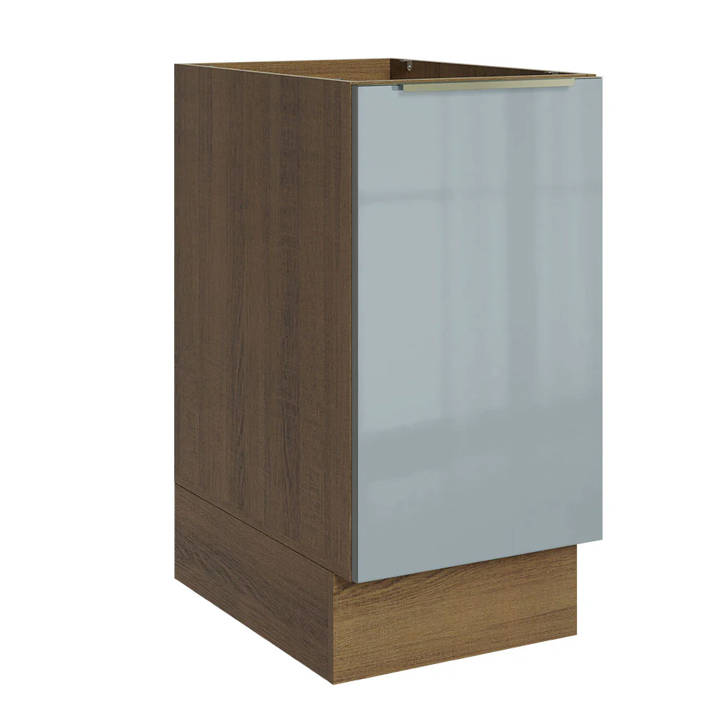 Bajo Mesada 40 cm x 60 cm, Sin cajones 1 Puerta Lux Marrón/Gris