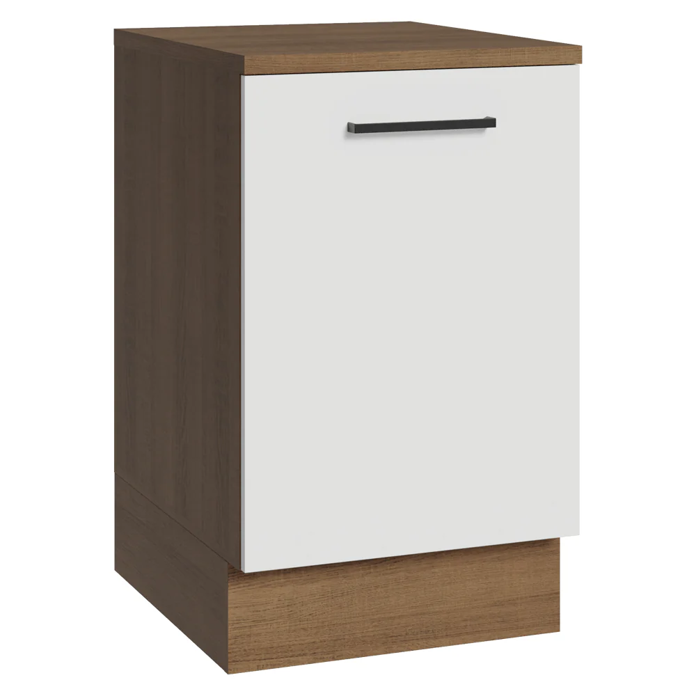 Bajo Mesada 50 x 60 cm 1 Puerta (con mesada) Ágata Marrón/Blanco