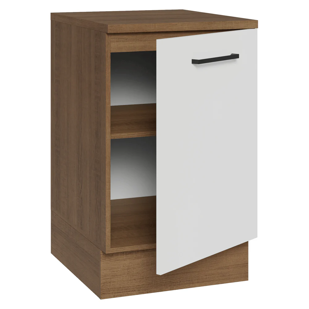 Bajo Mesada 50 x 60 cm 1 Puerta (con mesada) Ágata Marrón/Blanco - Image 5