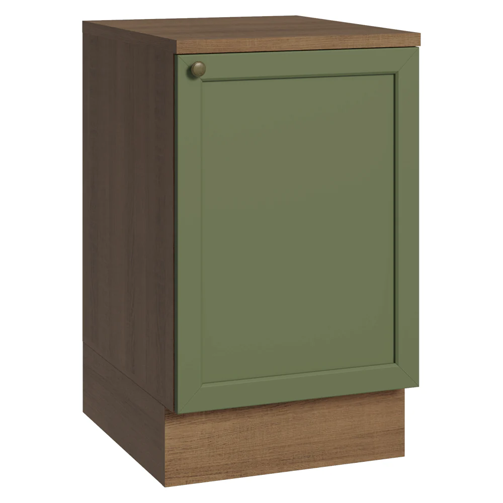Bajo Mesada 50 x 60 cm 1 Puerta (con mesada) Marrón/Verde Vik