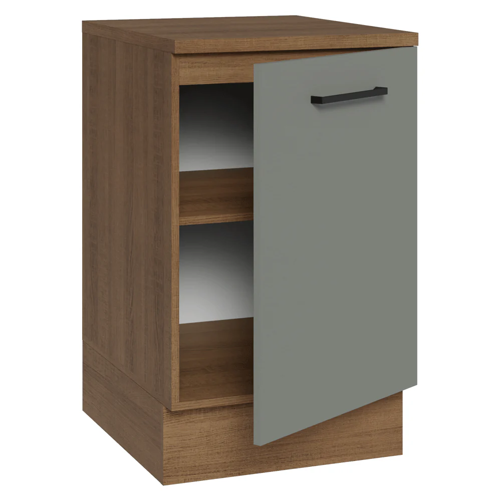 Bajo Mesada 50 x 60cm 1 Puerta (con mesada) Ágata Marrón/Gris - Image 5