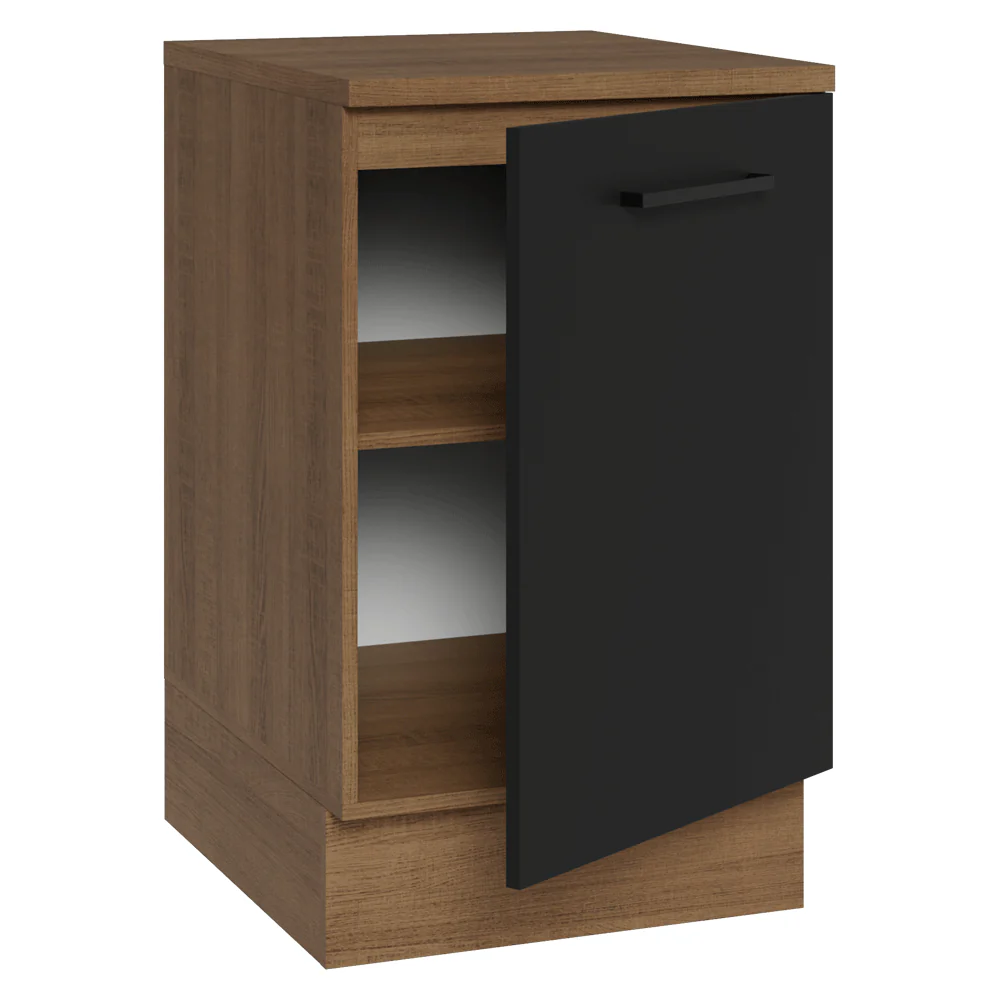 Bajo Mesada 50 x 60cm 1 Puerta (con mesada) Marrón/Negro Agata - Image 5