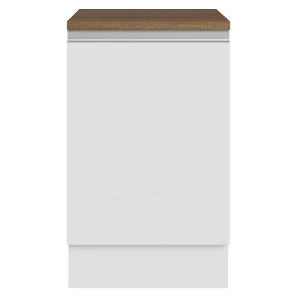 Bajo Mesada 50cm 1 puerta, Blanco/Marrón Glamy Madesa - Image 10