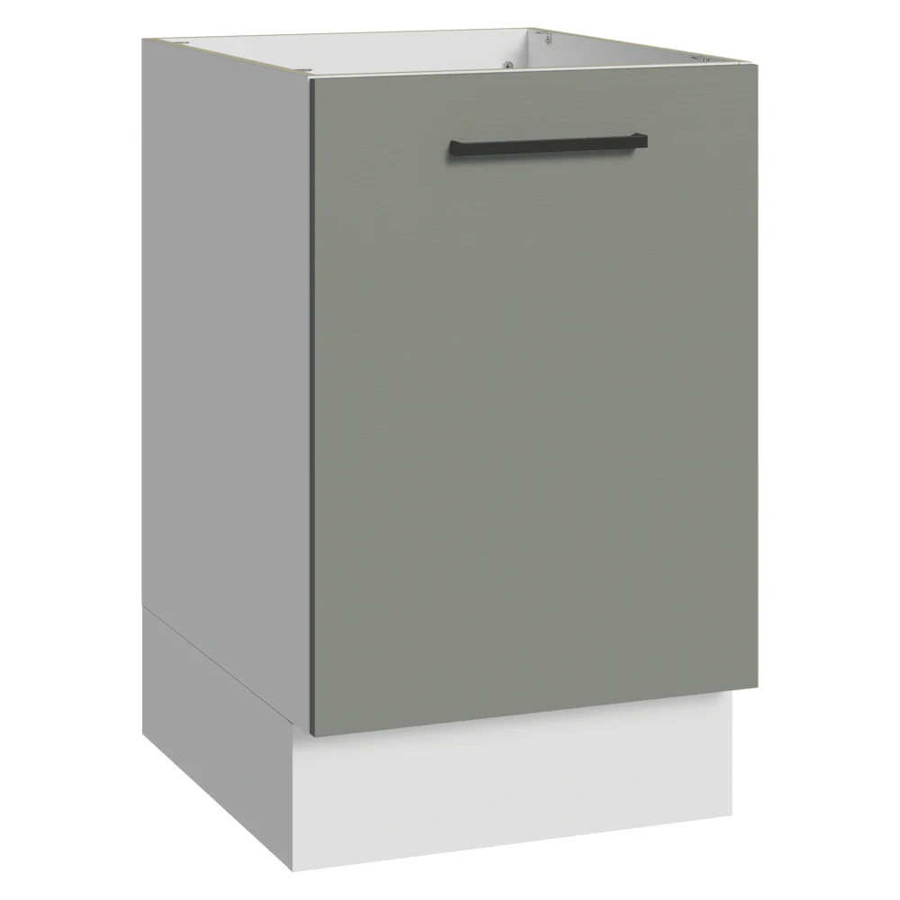 Bajo Mesada 50cm 1 Puerta (Sin Mesada) Blanco/Gris Agata Madesa