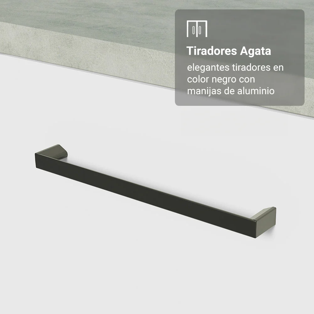 Bajo Mesada 50x60cm 1 Puerta (con mesada) Ágata Blanco - Image 6
