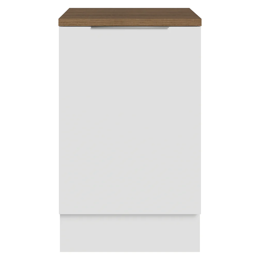 Bajo Mesada 50 x 60cm 1 Puerta (con mesada) Blanco/Marrón Stella - Image 9