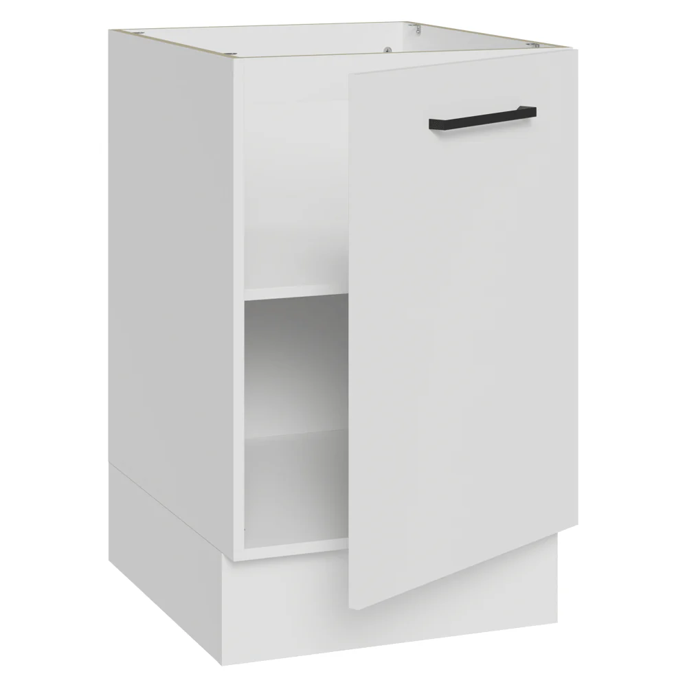 Bajo Mesada 50x60cm 1 Puerta (Sin Mesada) Ágata Blanco - Image 5