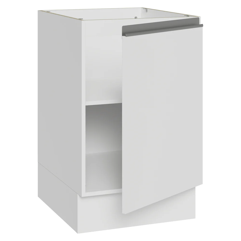 Bajo Mesada 50x60cm 1 Puerta (Sin Mesada) Blanco Glamy - Image 5