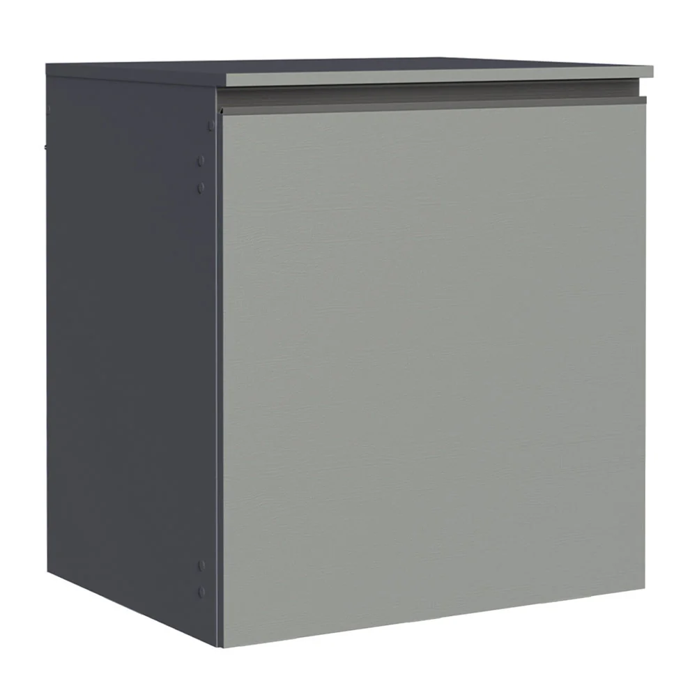 Bajo Mesada 60 cm 1 Puerta Nice Gris