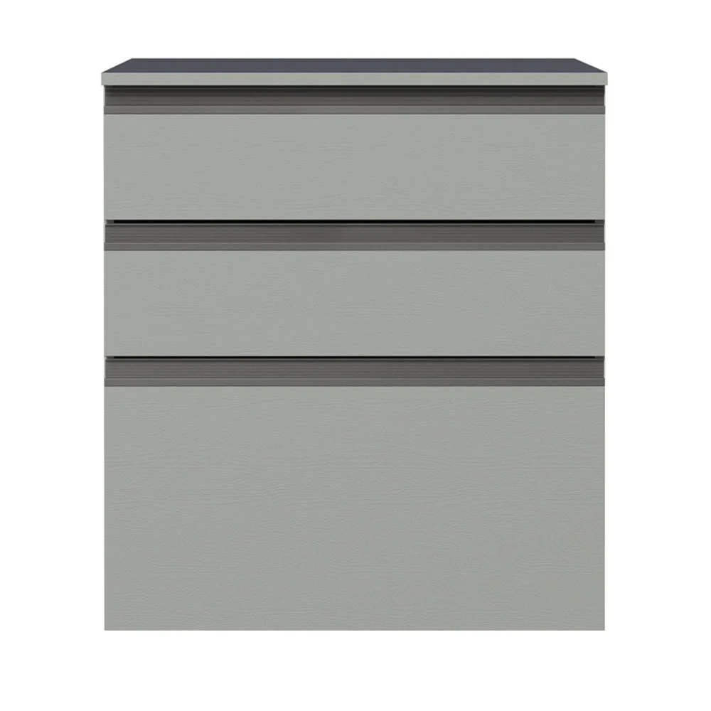 Bajo Mesada 60 cm 3 Cajones Nice Gris - Image 4