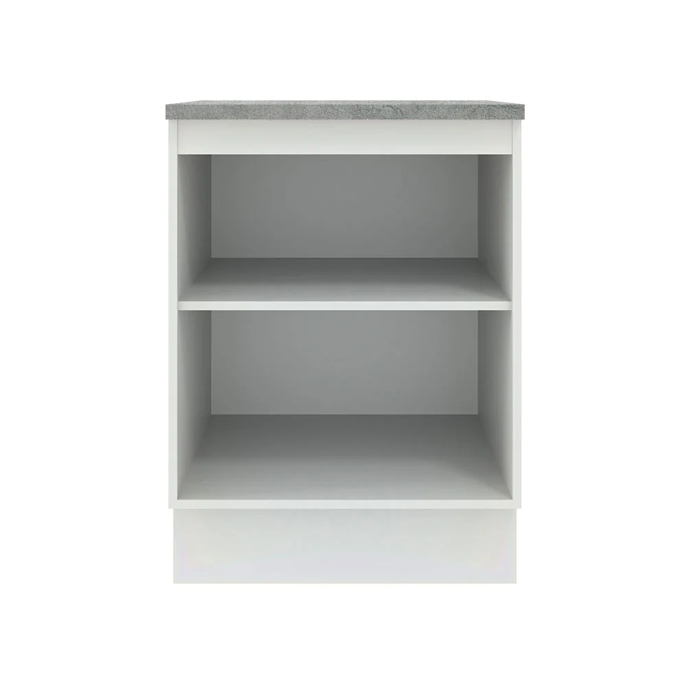 Bajo Mesada 60 cm Sin cajones 1 Puerta Agata Blanco/Negro - Image 7