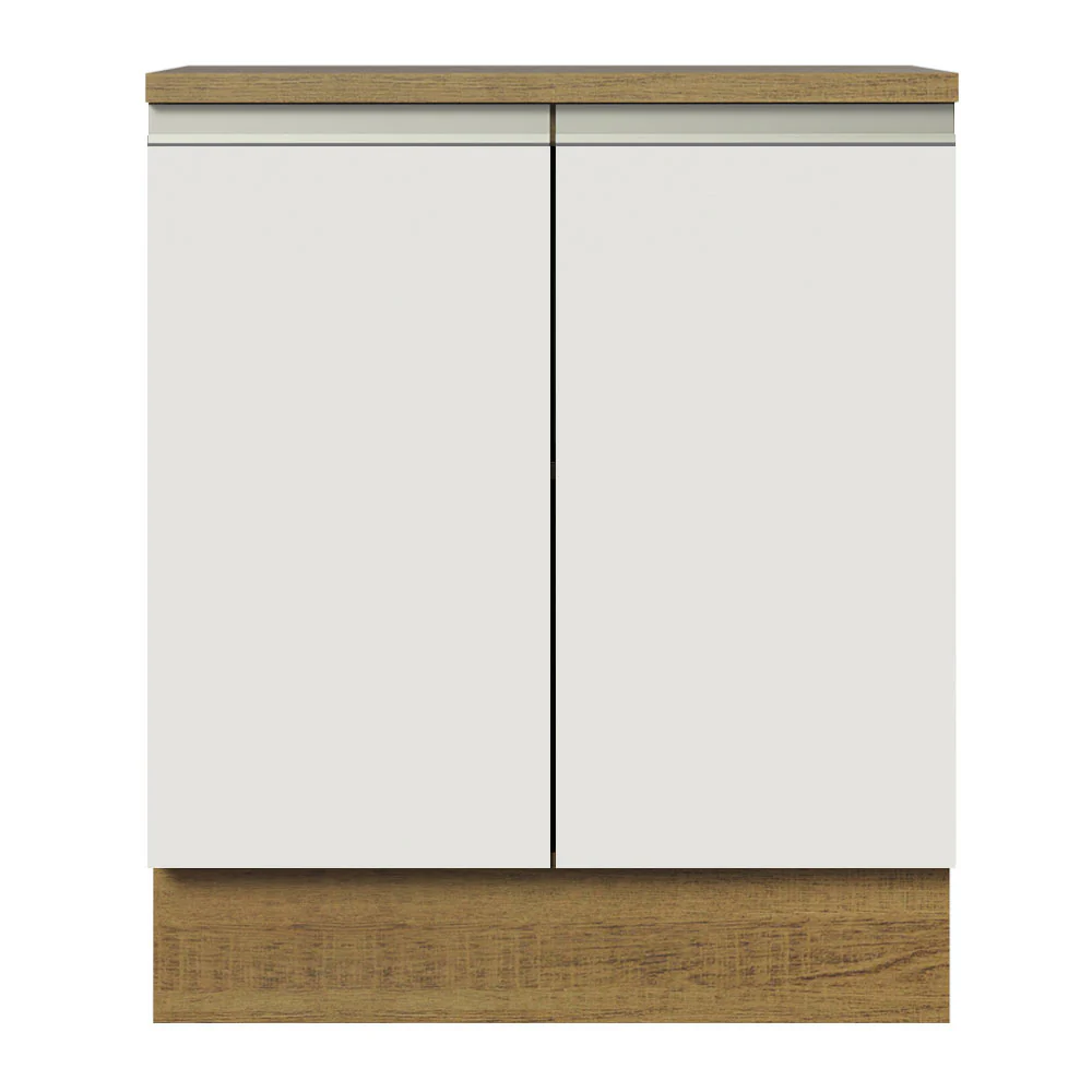 Bajo Mesada 70 cm 2 Puertas Glamy Marrón/Blanco - Image 5