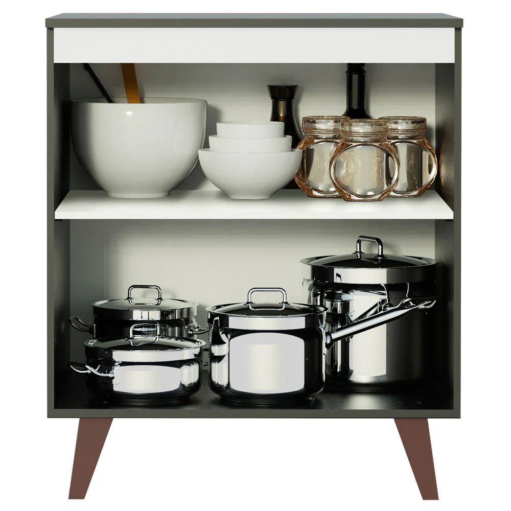 Bajo Mesada 70 cm 2 Puertas Reims Negro - Image 3