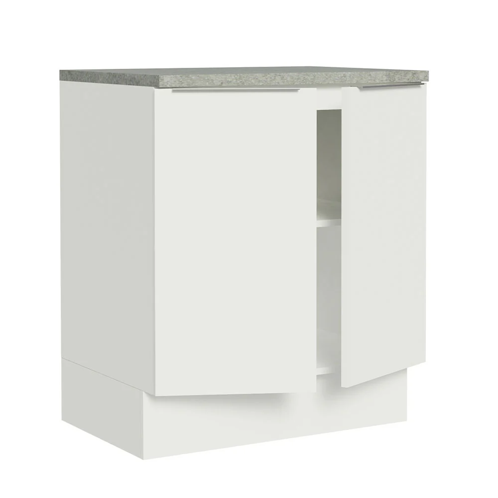 Bajo Mesada 70 cm Sin cajones 2 Puertas Stella Blanco - Image 6
