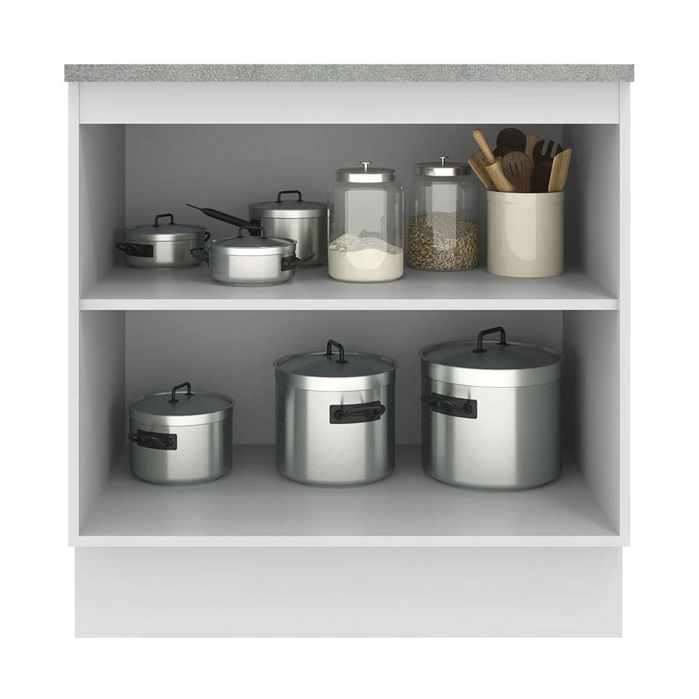 Bajo Mesada 80 cm 2 Puertas Agata Blanco - Image 6