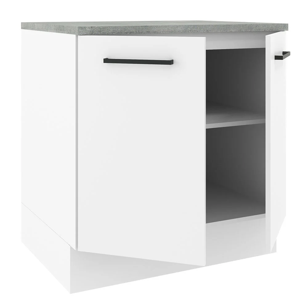 Bajo Mesada 80 cm 2 Puertas Agata Blanco - Image 7