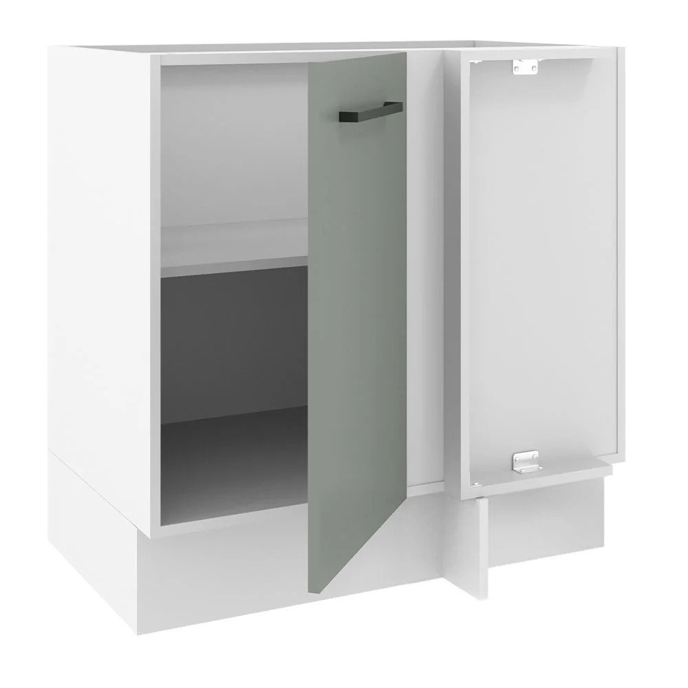 Bajo Mesada 80 cm x 60 cm, Sin cajones 1 Puerta Agata Blanco/Gris - Image 6