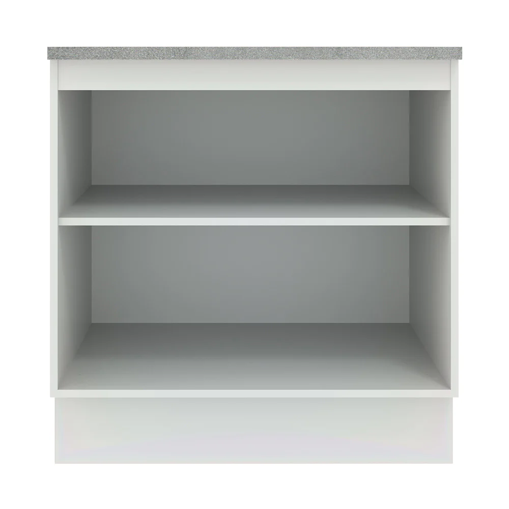 Bajo Mesada 80 cm Sin cajones 2 Puertas Agata Blanco/Negro - Image 7