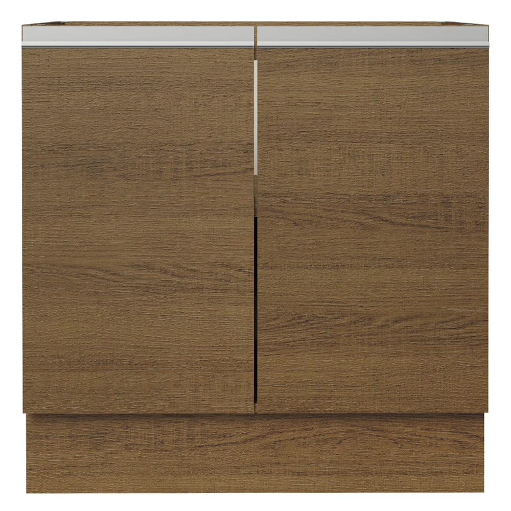 Bajo Mesada 80 cm x 60 cm, 2 Puertas Glamy Marrón - Image 6