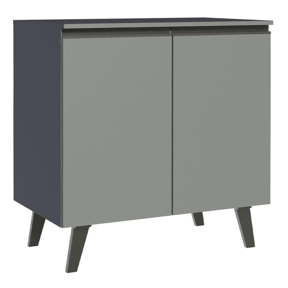 Bajo Mesada 80 cm Sin cajones 2 Puertas Nice Gris