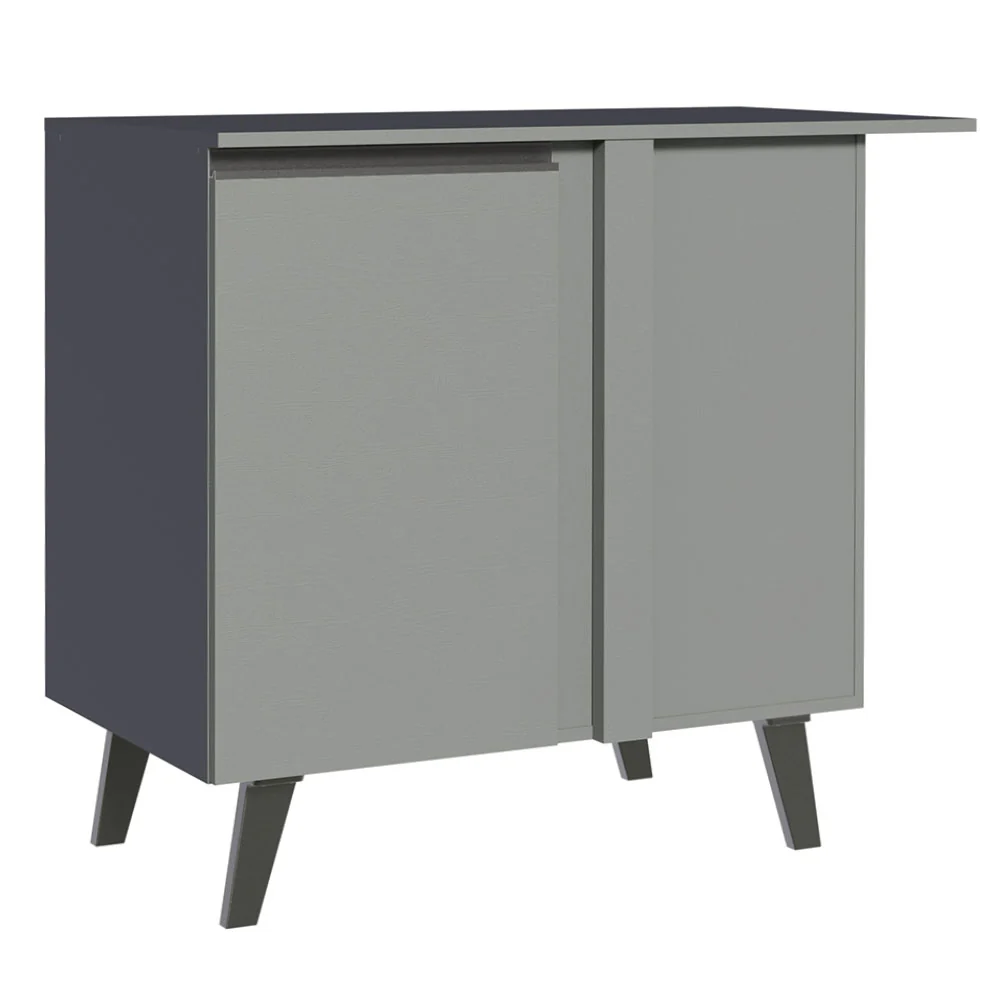 Bajo Mesada 93 cm Sin cajones 1 Puerta Nice Gris