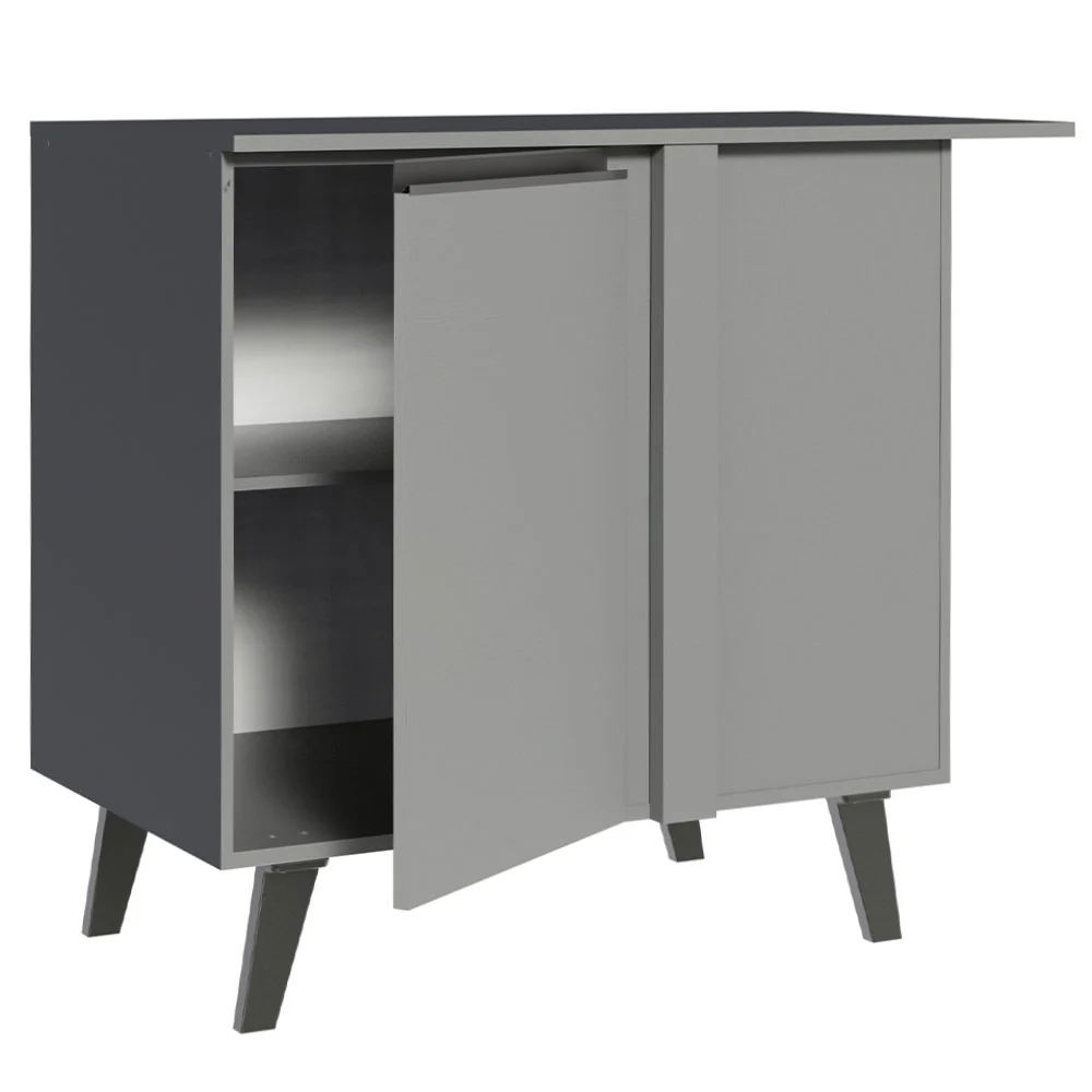 Bajo Mesada 93 cm Sin cajones 1 Puerta Nice Gris - Image 7