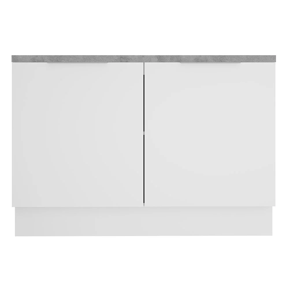 Bajo Mesada Cocina 120 x 60 cm 2 Puertas (Con Mesada) Blanco Stella Madesa - Image 7