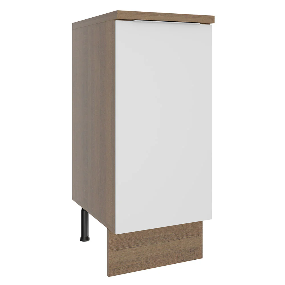 Bajo Mesada Cocina 35 cm 1 Puerta Marrón/Blanco Stella Madesa