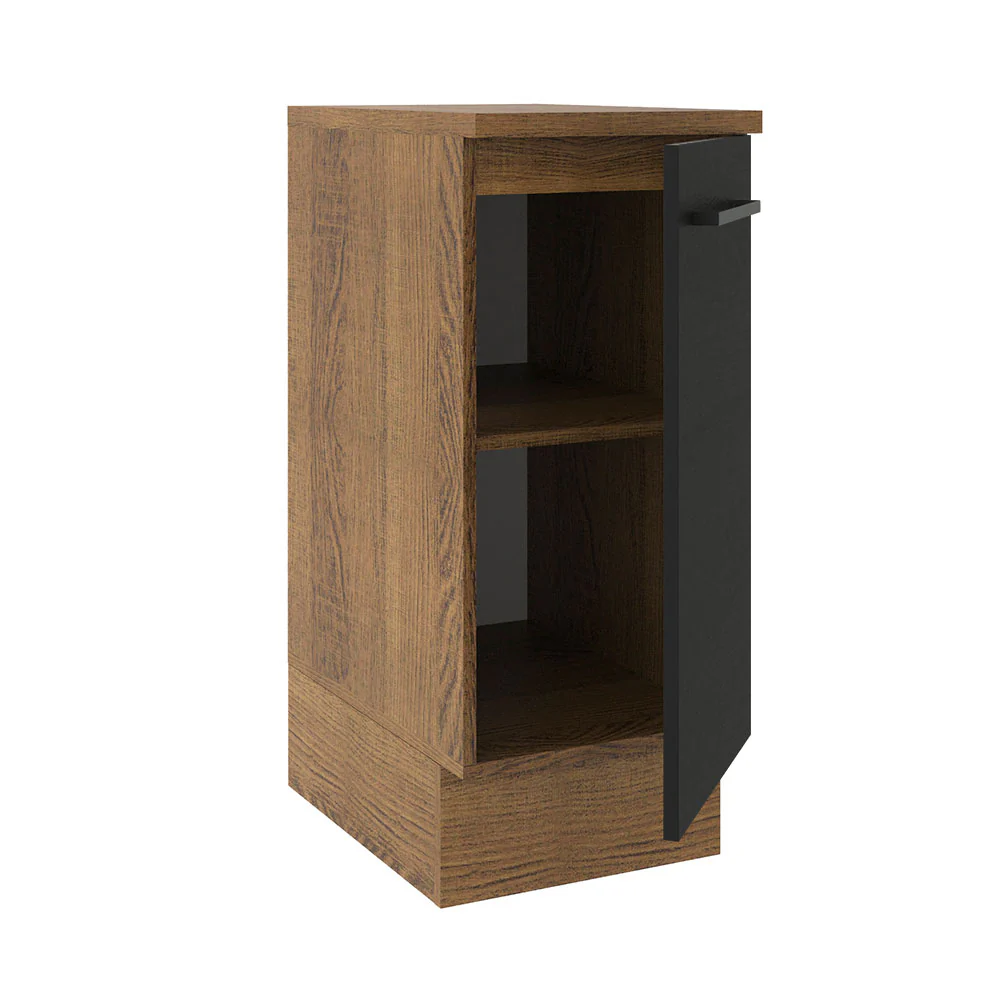 Bajo Mesada Cocina 35 cm 1 Puerta Marrón/Negro Agata Madesa - Image 6