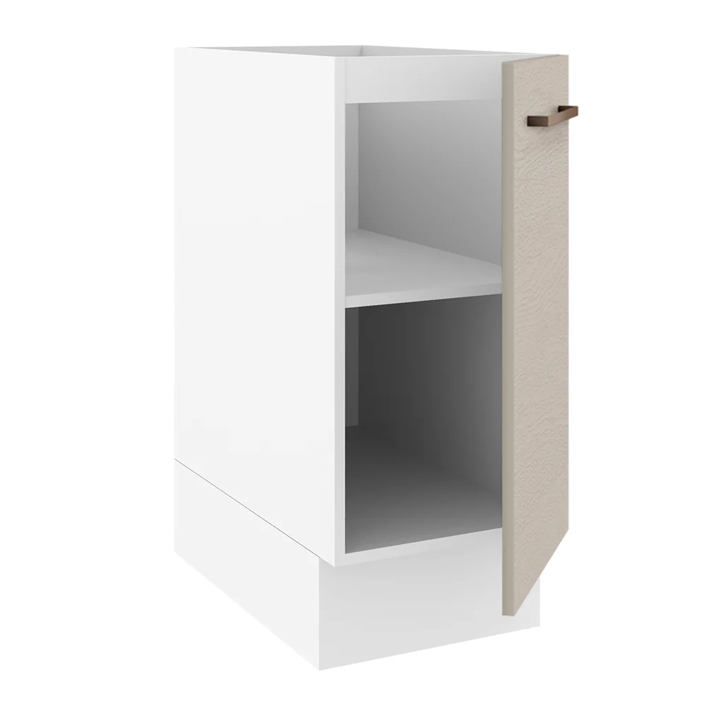 Bajo Mesada Cocina 35 x 60 cm 1 Puerta (Sin Mesada) Blanco/Crema Agata Madesa - Image 6