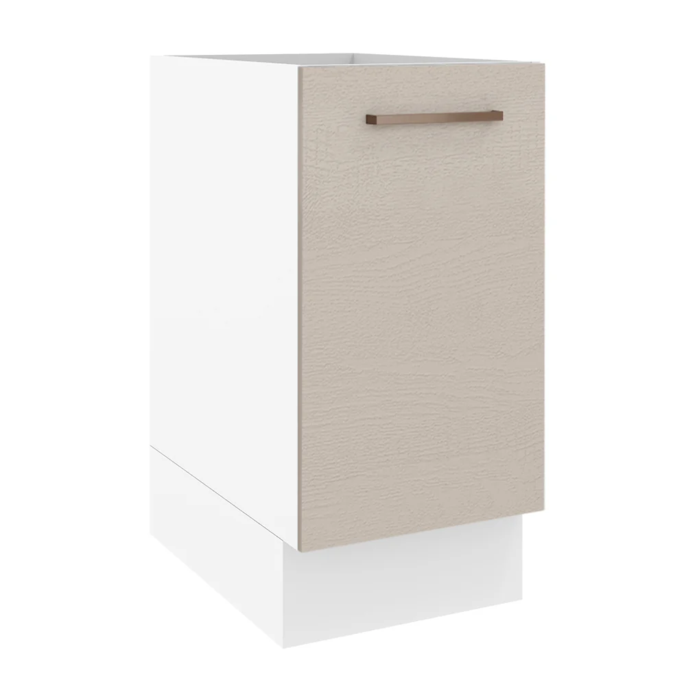 Bajo Mesada Cocina 40 x 60 cm 1 Puerta (Sin Mesada) Blanco/Crema Agata Madesa