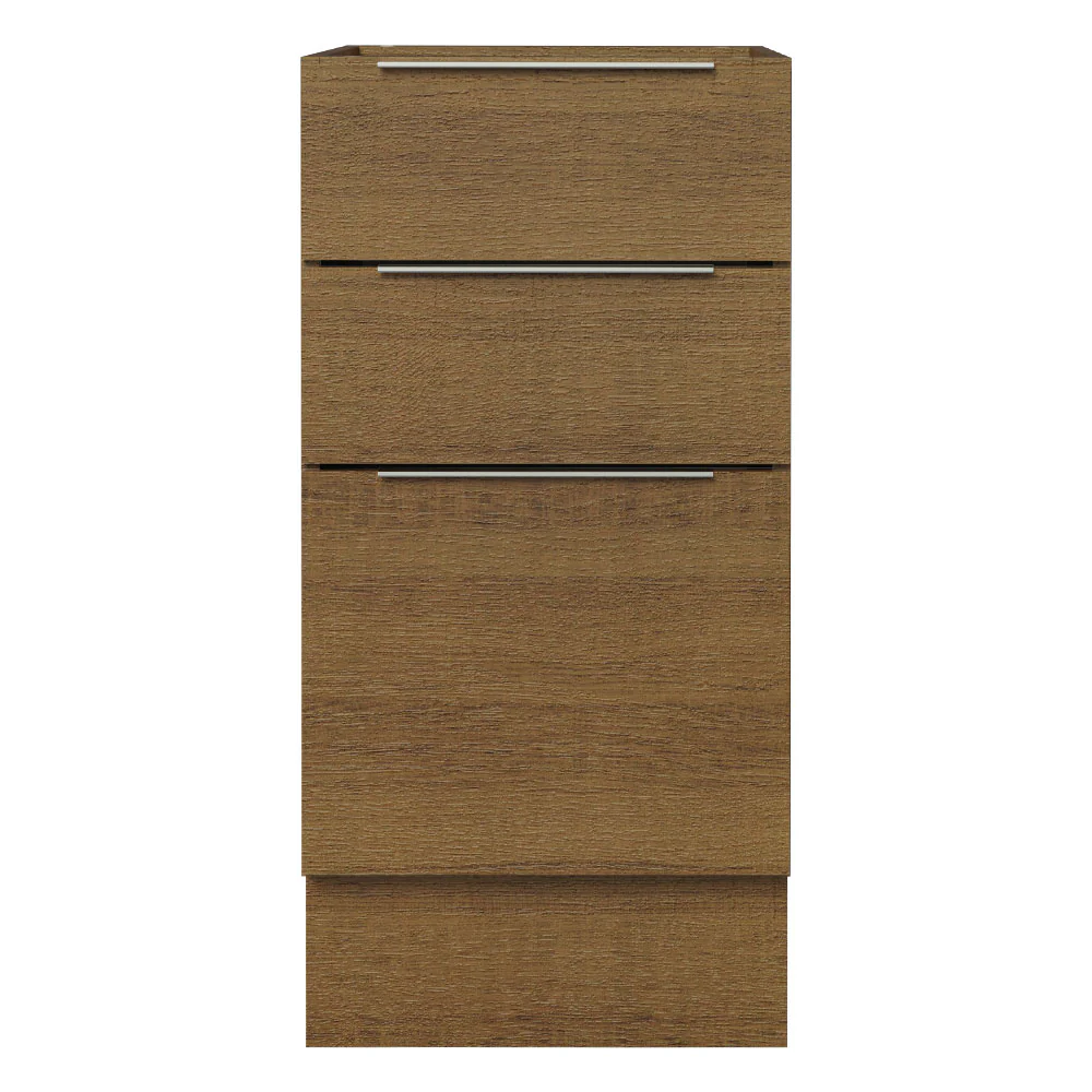Bajo Mesada Cocina 40 x 60 cm 3 Cajones (Sin Mesada) Marrón Stella Madesa - Image 7