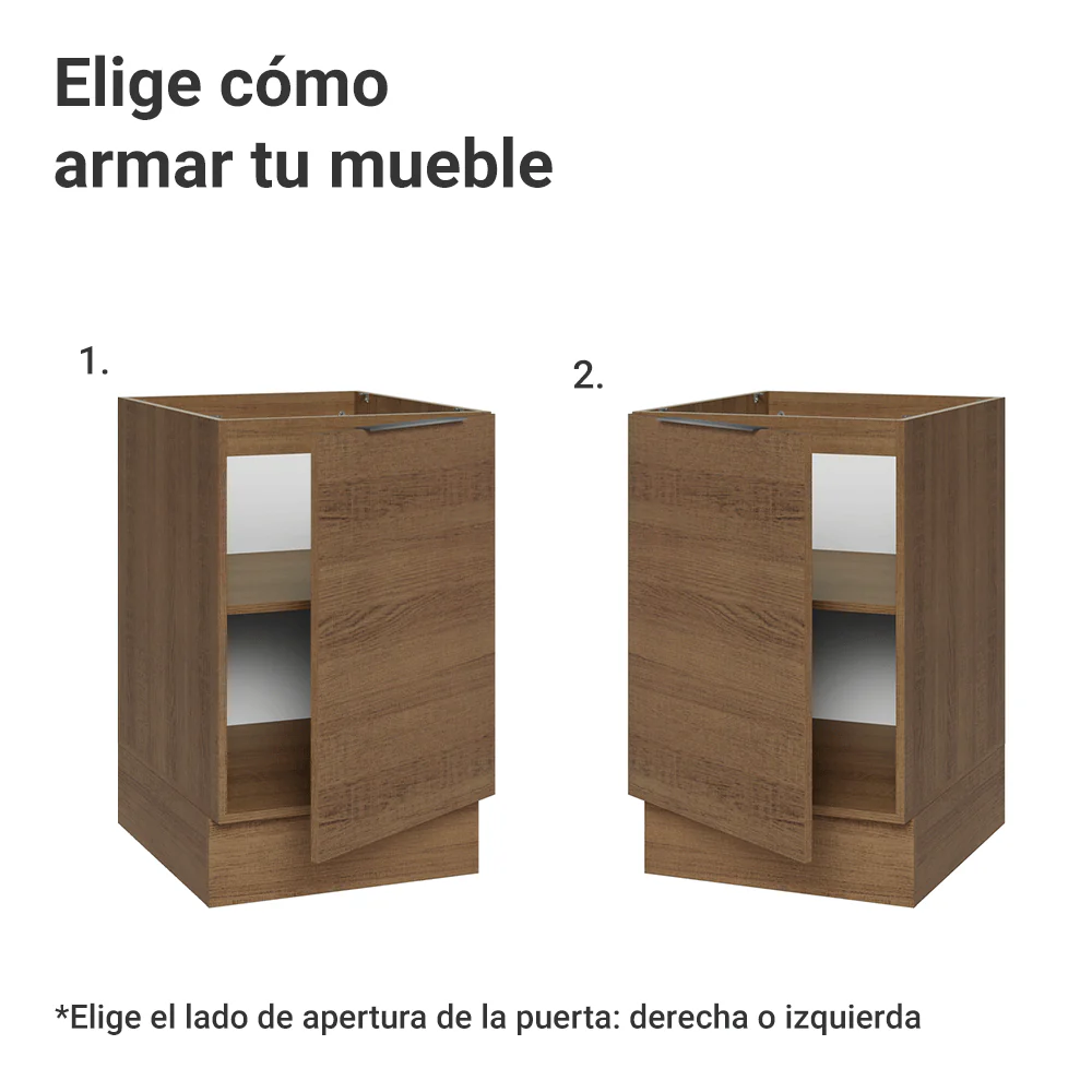 Bajo Mesada Cocina 50cm 1 Puerta Madesa Stella - Image 4