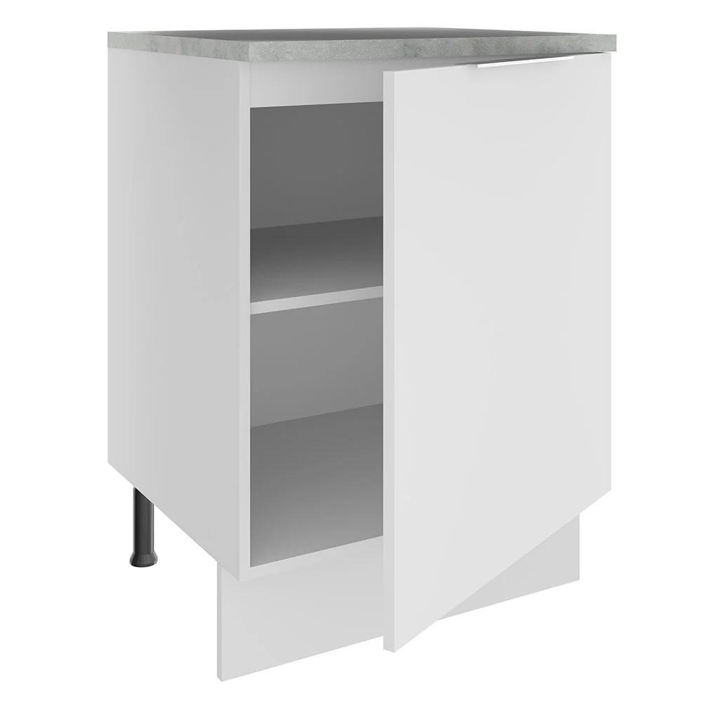 Bajo Mesada Cocina 60 cm 1 Puerta Blanco Stella Madesa - Image 6