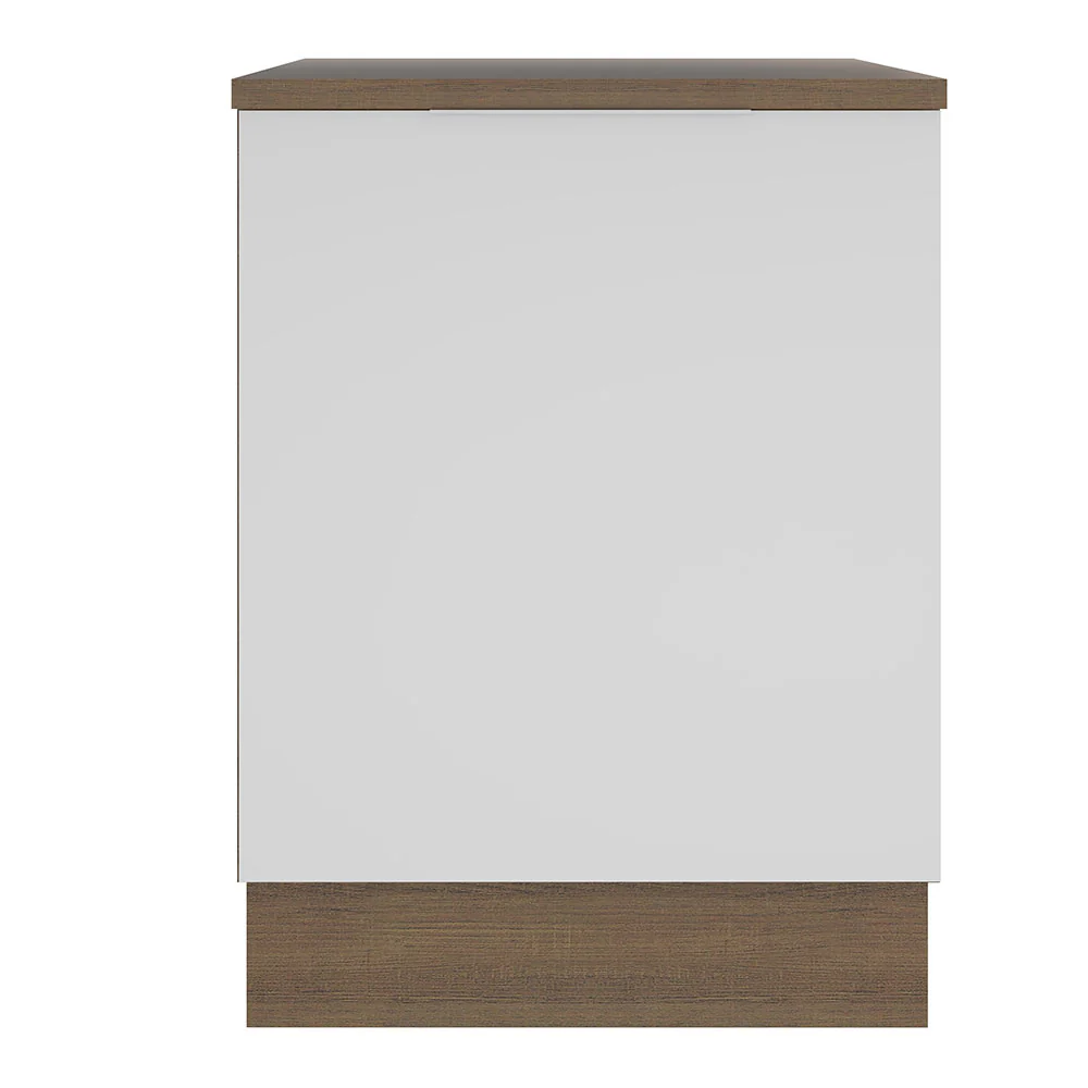 Bajo Mesada Cocina 60 cm 1 Puerta Marrón/Blanco Stella Madesa - Image 7