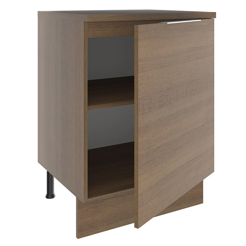 Bajo Mesada Cocina 60 cm 1 Puerta Marrón Stella Madesa - Image 6