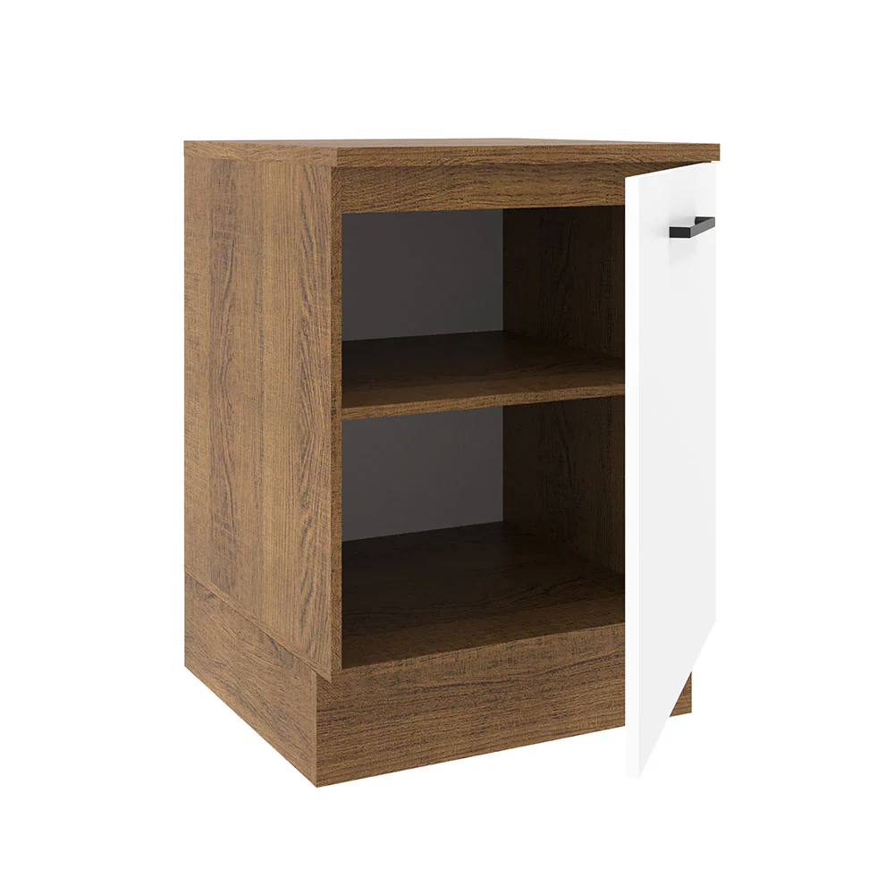 Bajo Mesada Cocina 60 x 60 cm 1 Puerta (Con Mesada) Marrón/Blanco Agata Madesa - Image 6