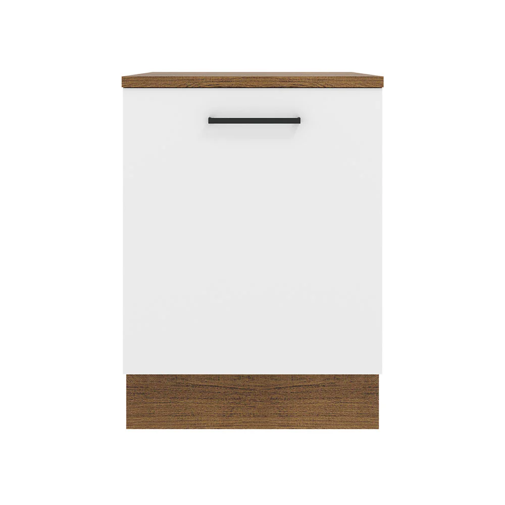 Bajo Mesada Cocina 60 x 60 cm 1 Puerta (Con Mesada) Marrón/Blanco Agata Madesa - Image 7