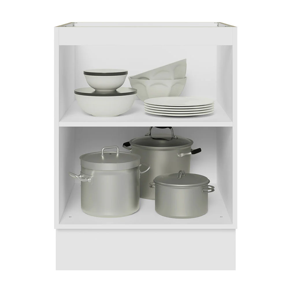 Bajo Mesada Cocina 60 x 60 cm 1 Puerta (Sin Mesada) Blanco Stella Madesa - Image 6