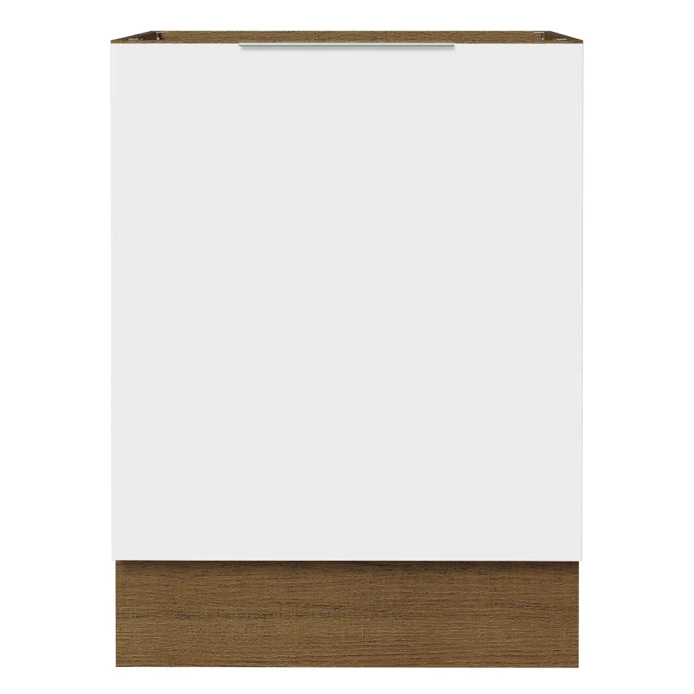 Bajo Mesada Cocina 60 x 60 cm 1 Puerta (Sin Mesada) Marrón/Blanco Stella Madesa - Image 7