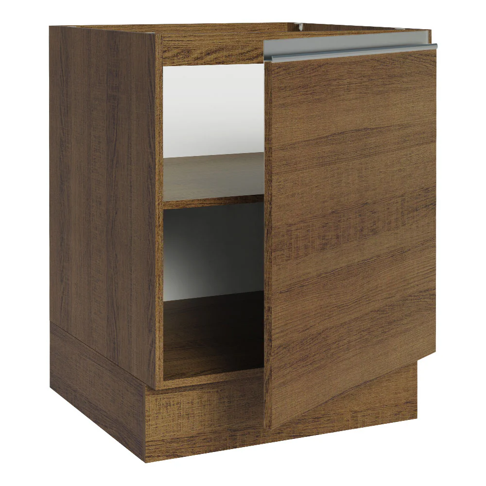 Bajo Mesada Cocina 60 x 60 cm 1 Puerta (Sin Mesada) Marrón Glamy Madesa - Image 7