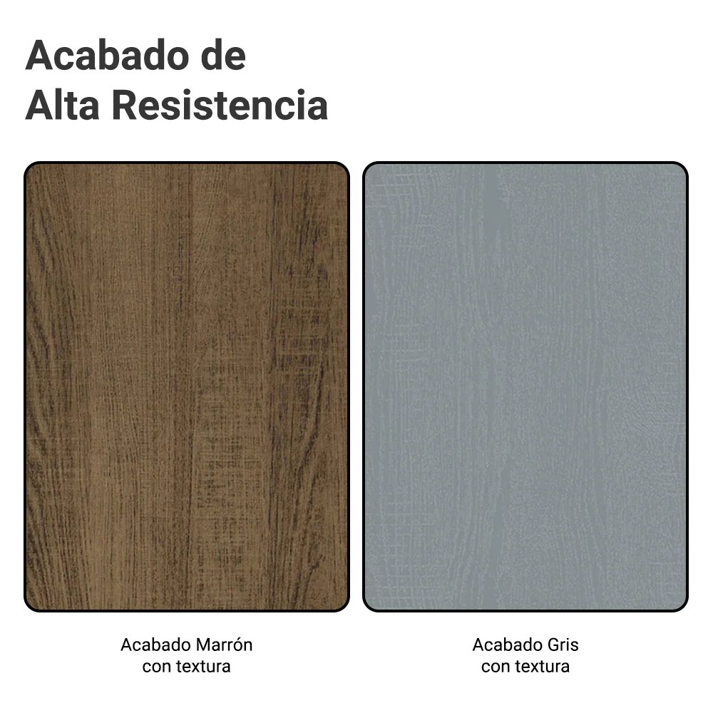 Bajo Mesada Cocina 80 x 60 cm 2 Cajones (Con Mesada) Marrón/Gris Agata Madesa - Image 10
