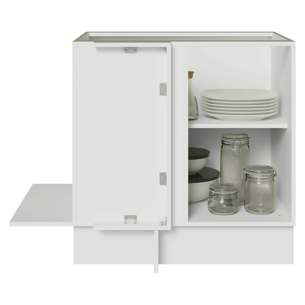 Bajo Mesada Cocina Esquinera 1 Puerta 60 cm Profundidad (Sin Mesada) Blanco Stella Madesa - Image 5